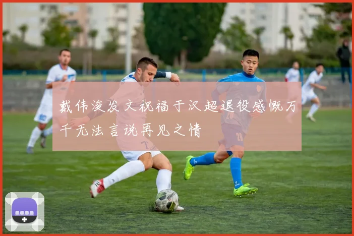 戴伟浚发文祝福于汉超退役感慨万千无法言说再见之情